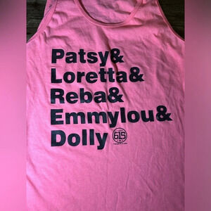 country music tank top pink by project 615 Nashville women’s size medium
